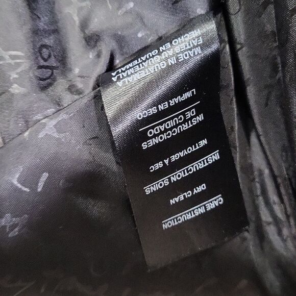 EUC wool Kensie women's stunning wide collar fish tail wrapcoat pea coat, XS - Picture 8 of 10